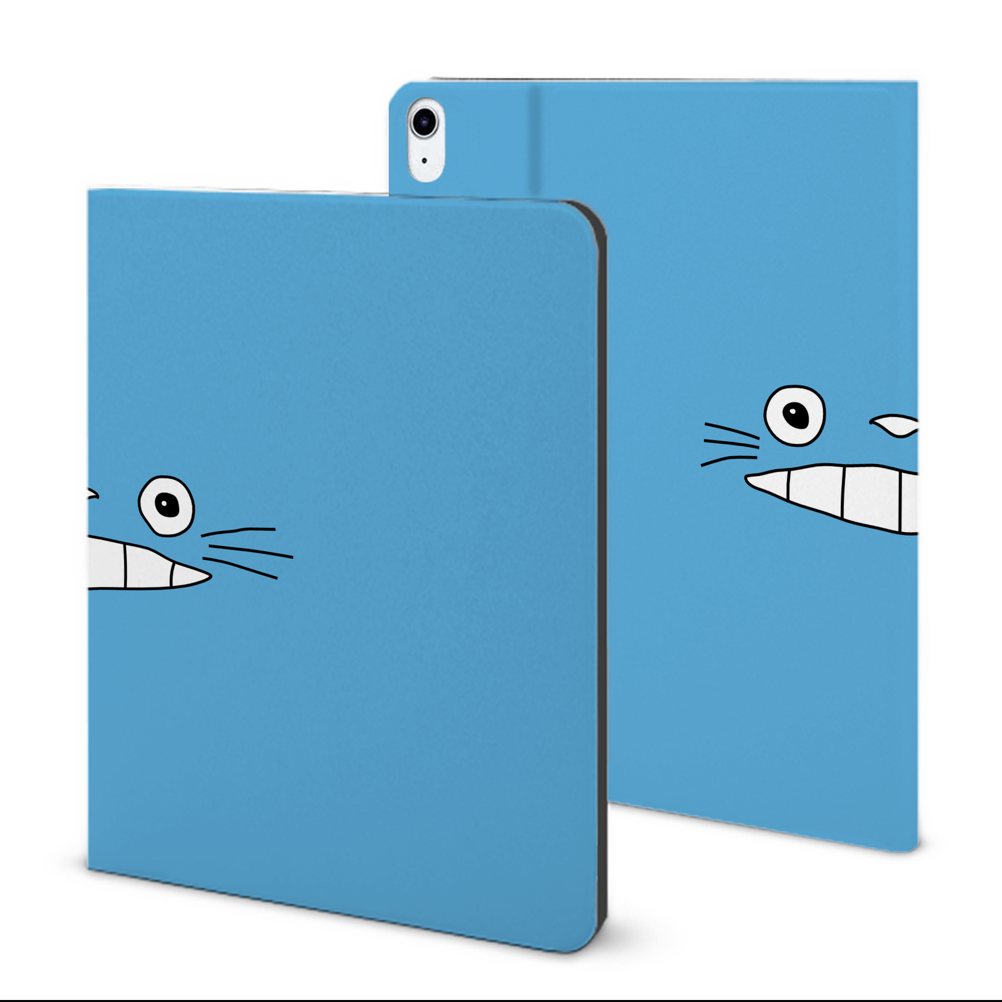 （画像用） となりのトトロ 草壁メイ 草壁サツキ My Neighbor Totoro Satsuki Kusakabe Mei Kusakabe IPad ケース ブック型 PUレザー TPU 耐衝撃 軽量 薄型 ペン収納なし 全面保護 IPad 各モデル対応